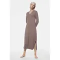 Produktbild: Mey Nachthemd Mey Damen Nachthemd langarm Serie Pure Chic Uni (1-tlg) braun M (40)