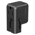 Produktbild: Choetech PD6038 USB-C USB-A PD 20W Reiseladegerät USA EU UK AU - Schwarz (20 W, 2 Ports) (1625572925)