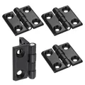 Produktbild: 4 Stück Schwarz Edelstahl Scharnier 40x40mm, Edelstahl Türscharniere, Scharniere Klappbar, Klavierband Scharnieren, für Zimmertüren, Gartentüren, Eingangstüren