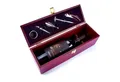 Produktbild: Goods+Gadgets Weinkiste GOODS+GADGETS Sommelier Weinset Geschenk Set–6-teiliges Wein Zubehör (Holzbox für eine Weinflasche, Weingeschenk Set mit Zubehör), 6-teilig