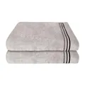 Produktbild: Schiesser Duschtuchset Skyline Color - 2-teilig - 70 x 140 cm - Hellgrau