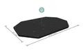 Produktbild: Bestway Flowclear PVC-Abdeckplane 305 x 200 cm, für Ovale 305 x 200 cm Power Steel Pools, schwarz, 58424, Grau, 300x200x84 cm