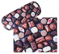 Produktbild: VON LILIENFELD Brillenetui Schokolade Pralinen Motiv Etui Brille Mikrofaser Brillenputztuch Brillenbox Stabiles Hardcase Set mit Stoff bezogen