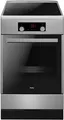 Produktbild: Amica SHI 905 150 E EEK: A Standherd, 50 cm breit, 65 L, Induktionskochfeld, Glaskeramik, Window Timer, Heißluft, edelstahl