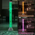 Produktbild: RGB LED Wasser Lampe Fische bunt Standleuchte rund Deko Sprudelsäule Leuchte