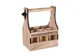 Produktbild: UNUS HOME Flaschenkorb Bierträger Flaschenhalter Biertasche Männerhandtasche, aus Holz mit Flaschenöffner