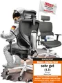 Produktbild: CLOUVOU Bürostuhl MasterSeat Gaming Stuhl, ergonomischer Schreibtischstuhl, Chefsessel (für Arbeitszimmer, QuantumFlex-Gewebe, 4D Chrom-Metallarmlehne), Phantom Wheels, Homeoffice, Ergonomic Chair, Drehstuhl 150 kg