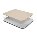 Produktbild: TAINO Pizzastein mit Servierblech Grillzubehör Holzkohlegrill Gasgrill Backofen Codierit Aluminium