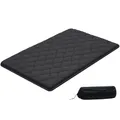 Produktbild: VEVOR japanische Futon-Matratze (2032 x 1372 x 89 mm), Faltbare Tatami (Full Size), Bodenmatratze mit Aufbewahrungstasche & Befestigungsmaterial, 9-lagige Schlafmatte für Meditation Yoga, Schwarz