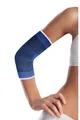 Produktbild: LifeMed Ellenbogenbandage ELLBOGENBANDAGE elastisch Blau Tennisarm Sportbandage (Größe L - 06), Ellbogenstütze Ellenbogenschutz Ellbogen Stütze Bandage