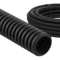 Produktbild: ViD flexibles Leerrohr M32 für Elektroinstallation | Wellrohr 25 Meter | 750N, 2J, -5°C / +60°C | schwarz