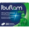 Produktbild: Ibuflam akut 400 mg Filmtabletten 20 St
