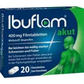 Produktbild: IBUFLAM akut 400 mg Filmtabletten 20 St. PZN 04100218