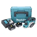 Produktbild: Makita DKP 180 RMJ Akku Hobel 18 V 82 mm + 2x Akku 4,0 Ah + Ladegerät + Makpac