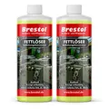 Produktbild: FETTLÖSER Konzentrat 2x 1000 ml - Reinigungskonzentrat löst Öl & Ruß Nikotinentferner Allzweckreiniger - Poolreiniger Rußlöser Rußentferner Fettentferner Entfetter