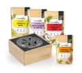 Produktbild: VapoWesp Räucherbox Räucherbox gegen Wespen und Mücken, Starter-Set oder Komplett-Set (6-tlg) Aromatisierter Kaffeerauch vertreibt Insekten auf natürliche Art