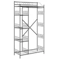 Produktbild: vidaXL Offener Kleiderschrank Schwarz 101 x 43 x 188 cm Stahl
