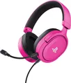 Produktbild: Trust Gaming Headset GXT 498P Forta Offiziell Lizenziert für PlayStation 5, Nachhaltig, PS4 / PS5 Headset, 1,2 m Kabel, Abnehmbares Mikrofon, Verstellbarer Kopfbügel, Over-Ear Kopfhörer, Rosa