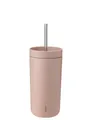 Produktbild: Stelton To Go Sip Thermobecher mit Strohhalm, 0,4 l, vakuumisoliert, langlebig - 400ml, Heather
