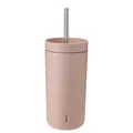 Produktbild: Stelton To Go Sip Thermobecher - 400 ml - heather - mit Trinkhalm - NEU