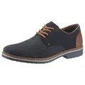 Produktbild: Rieker Schnürschuh mit modischer Perforation, Freizeitschuh, Halbschuh, Schnürschuh blau|braun 40 EU