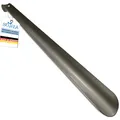 Produktbild: 40cm Schuhanzieher Metall Schuhlöffel Silber Edelstahl sehr stabil XXL