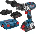 Produktbild: Bosch Akku-Schlagbohrschrauber GSB 18V-110 C, 18V / 4,0Ah, mit 2 ProCORE Akkus und Koffer