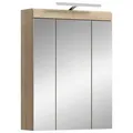 Produktbild: Spiegelschrank Lambada mit LED ca. 60x79 cm Sonoma Eiche