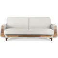 Produktbild: Gustavo Sofa 3-Sitzer mit Schlaffunktion, weiß - Konsimo