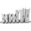 Produktbild: Bgs Technic - Spezial-steckschlüssel-einsatz-satz, Geschlitzt Antrieb Innenvierkant 10 Mm (3/8') Sw 10 - 19 Mm 7-tlg.