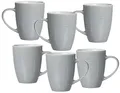 Produktbild: Ritzenhoff & Breker Kaffeebecher-Set Suomi, 6-teilig, je 310 ml, Grau-Blau, Porzellan, Rundform