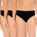 Produktbild: Schiesser 3P Essentials Cotton Briefs Schwarz Baumwolle 42 Damen