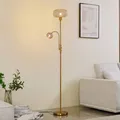 Produktbild: Stehlampe Aliette Lindby, messing / gold, für Wohn- / Esszimmer, Metall, Modern, Stehlampe 10030729