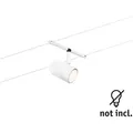 Produktbild: Paulmann Seilsystem CUP, Einzelspot, 12V DC, GU5.3 max. 10W (exkl.), Weiß matt / Chrom PAUL-94468