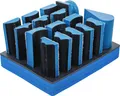 Produktbild: BGS 16 x Klett-Schleifblock zum Schleifen Schleifklotz Handkotz Schleifschwamm