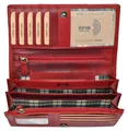 Produktbild: Benthill Portemonnaie Damen Leder - Hochwertige weiche Vintage EchtLeder Damen Geldbörse mit RFID Schutz - Grosse Damenbörse lang - Frauen Portmonee inkl. Geschenkbox