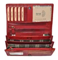 Produktbild: Benthill Portemonnaie Damen Leder - Hochwertige weiche Vintage Echtleder Damen Geldbörse mit RFID Schutz - Grosse Damenbörse lang - Frauen Portmonee inkl. Geschenkbox, Farbe:Rot