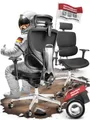 Produktbild: CLOUVOU Bürostuhl ergonomisch, Schreibtischstuhl bis 150 kg - Testsieger (MasterSeat - Chefsessel für Arbeitszimmer, 4D Gaming Armlehnen), Blade Wheels, Homeoffice, Gaming Stuhl, Drehstuhl