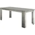 Produktbild: Ausziehbarer Esstisch Dkouamé, Ausziehbare Konsole bis zu 12 Sitzplätze, ausziehbare Konsole 100%  Italy, cm 160/210x90h75, Zement - Grau