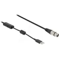 Produktbild: DELOCK 84178 - Adapterkabel XLR Stecker / USB-A Stecker, 3,0 m