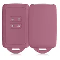 Produktbild: kwmobile Autoschlüssel Hülle kompatibel mit Renault 4-Tasten Smartkey Autoschlüssel (nur Keyless Go) - Silikon Schutzhülle Schlüsselhülle Cover in Dark Rose