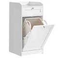 Produktbild: VASAGLE Badschrank weiß 40,0 x 40,0 x 80,2 cm