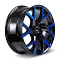 Produktbild: 1x BARRACUDA TZUNAMEE EVO black gloss flashblue 8.0Jx18 5x108 ET40