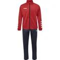 Produktbild: hummel Trainingsanzug hmlPROMO Poly (Jacke und Hose) rot/marineblau Herren, Größe: M