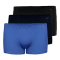 Produktbild: Ammann 3er Pack Herren Unterwäsche Unterhose Boxer Retro Short, Farbe:Mehrfarbig, Größe:5, Artikel:-16/90/463 Nightblue/schwarz/Saphir