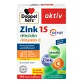 Produktbild: DOPPELHERZ Zink 15 mg+Histidin+Vit.C Depot aktiv 100 St.