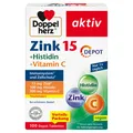 Produktbild: Zink 15 + Histidin + Vitamin C -15 mg Zink als Beitrag für die normale Funkti...