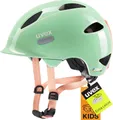 Produktbild: uvex OYO - Leichter Fahrradhelm für Kinder - individuelle Größenanpassung - erweiterbar mit LED-Licht - Mint-Peach - 45-50 cm