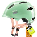 Produktbild: uvex OYO - Leichter Fahrradhelm für Kinder - intergierter Seitenschutz - erweiterbar mit LED-Licht - Mint-Peach - 45-50 cm