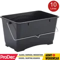 Produktbild: ProDec 10 Liter Klein Schwarz Plastik Eimer Farbe Kessel mit Griffen Handel Spec